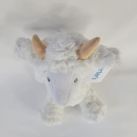 2020 Carters White Billy Goat Plush Baby Toy Stuffed Farm Animal Lovey 67996 NWT - Picture 9 of 13
